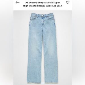 American Eagle Dreamy Drape Wide Leg Jeans